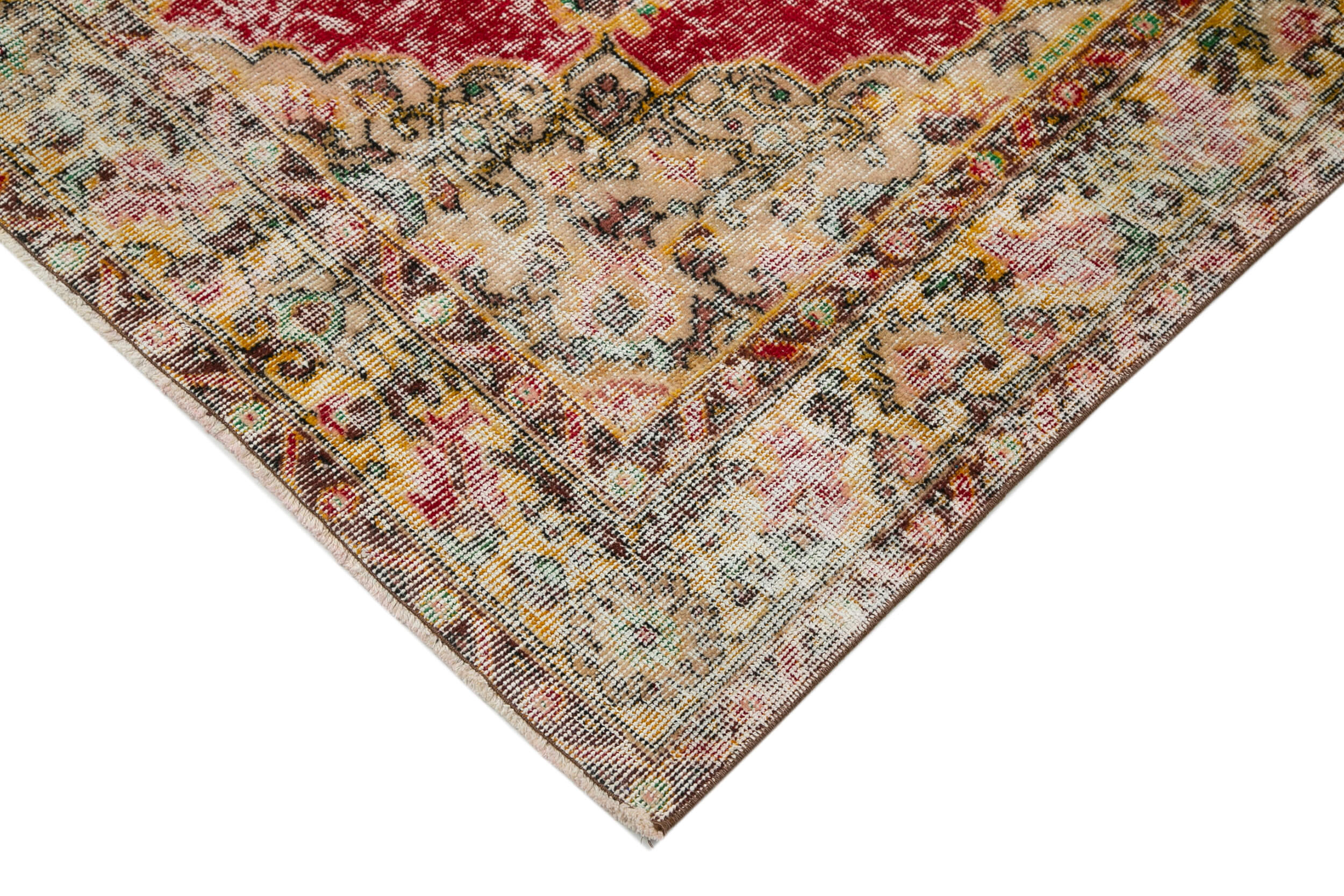 Checkered Kilim Kırmızı Damalı Pamuk Yün El Dokuma Halısı 164x268 Agacan