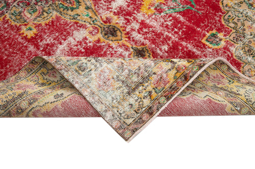 Checkered Kilim Kırmızı Damalı Pamuk Yün El Dokuma Halısı 164x268 Agacan
