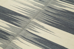 Degrade Kilim Bej Çizgili Pamuk Yün El Dokuma Halısı 177x276 Agacan