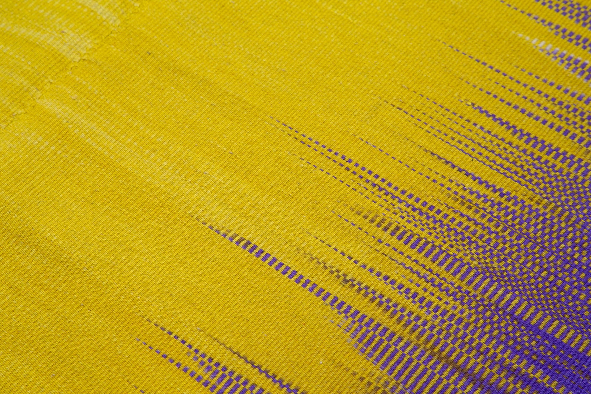 Degrade Kilim Mor Çizgili Pamuk Yün El Dokuma Halısı 200x281 Agacan