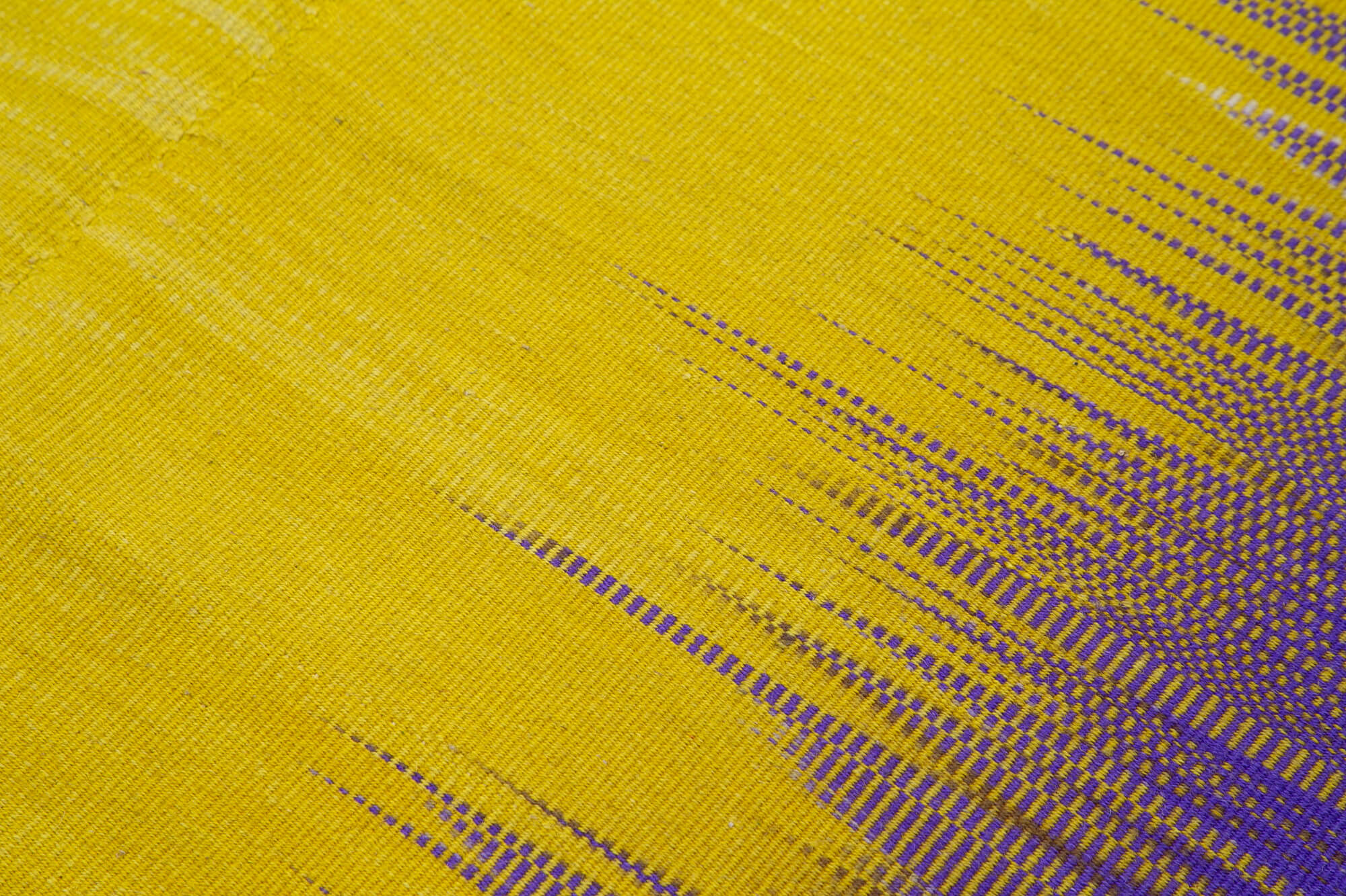 Degrade Kilim Mor Çizgili Pamuk Yün El Dokuma Halısı 200x281 Agacan