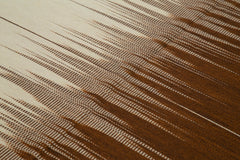 Degrade Kilim Kahverengi Çizgili Pamuk Yün El Dokuma Halısı 181x250 Agacan