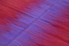 Degrade Kilim Mor Çizgili Pamuk Yün El Dokuma Halısı 201x287 Agacan