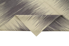 Degrade Kilim Mor Çizgili Pamuk Yün El Dokuma Halısı 199x292 Agacan