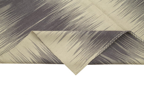 Degrade Kilim Mor Çizgili Pamuk Yün El Dokuma Halısı 199x292 Agacan