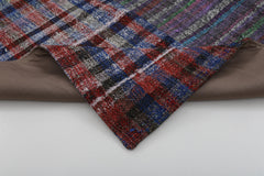 Kırk Yama Mor Patchwork Pamuk Yün El Dokuma Halısı 207x302 Agacan