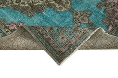 Oyma Vintage Gri Eskitme Pamuk Yün El Dokuma Halısı 180x271 Agacan