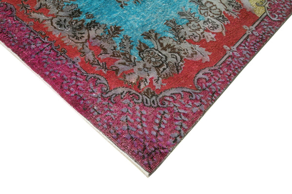 Oyma Vintage Kırmızı Eskitme Pamuk Yün El Dokuma Halısı 180x280 Agacan