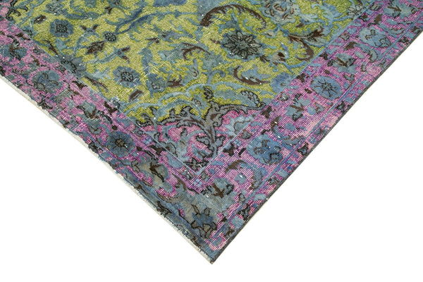 Oyma Vintage Pembe Eskitme Pamuk Yün El Dokuma Halısı 170x264 Agacan