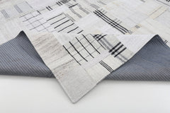 Kırk Yama Bej Patchwork Pamuk Yün El Dokuma Halısı 253x305 Agacan