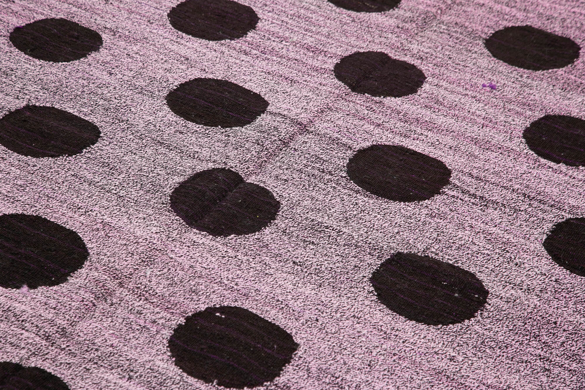 Scrap Mor Geometrik Pamuk Yün El Dokuma Halısı 200x283 Agacan