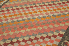 Moldovian Floral Kahverengi Çiçekli Pamuk Yün Keçi Tüyü El Dokuma Halısı 160x306 Agacan