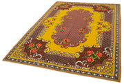 Moldovian Floral Kırmızı Çiçekli Pamuk Yün Keçi Tüyü El Dokuma Halısı 173x263 Agacan