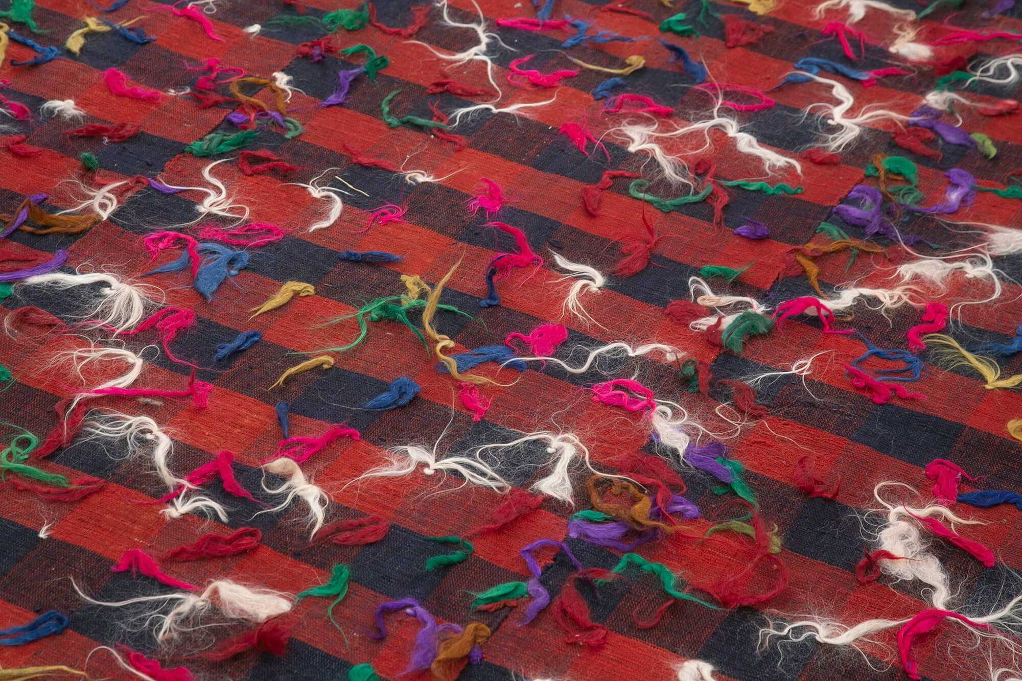 Anatolian Kilim Kırmızı Çizgili Pamuk Yün El Dokuma Halısı 173x292 Agacan