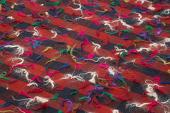 Anatolian Kilim Kırmızı Çizgili Pamuk Yün El Dokuma Halısı 173x292 Agacan