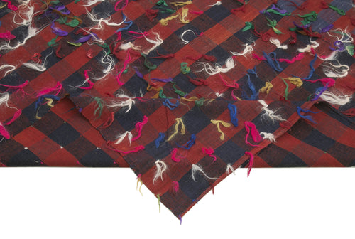 Anatolian Kilim Kırmızı Çizgili Pamuk Yün El Dokuma Halısı 173x292 Agacan