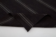 Striped Kilim Kahverengi Çizgili Keçi Tüyü El Dokuma Halısı 210x260 Agacan