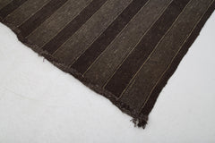 Striped Kilim Kahverengi Çizgili Keçi Tüyü El Dokuma Halısı 178x298 Agacan