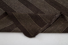 Striped Kilim Kahverengi Çizgili Keçi Tüyü El Dokuma Halısı 178x298 Agacan