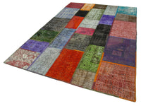 Handmade Multicolor Vintage Patchwork Rug 190x290 cm (6'3" x 9'6")
