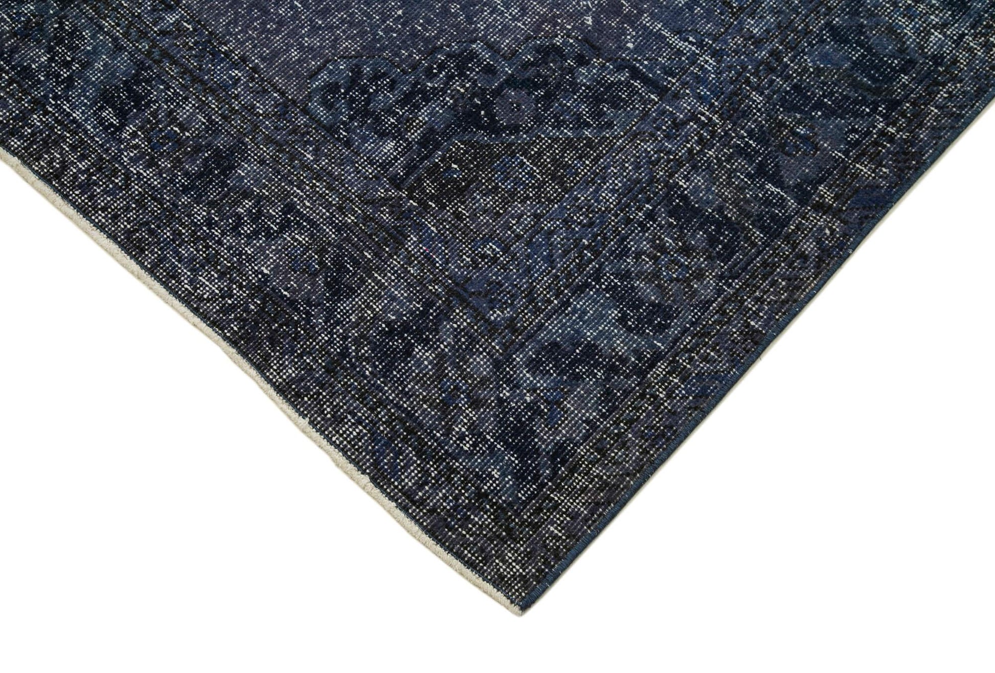 Zile Mor Eskitme Pamuk Yün El Dokuma Halısı 146x384 Agacan