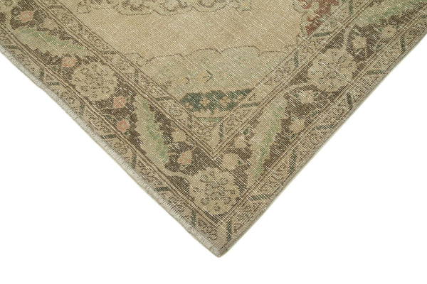 Zile Bej Eskitme Pamuk Yün El Dokuma Halısı 146x370 Agacan