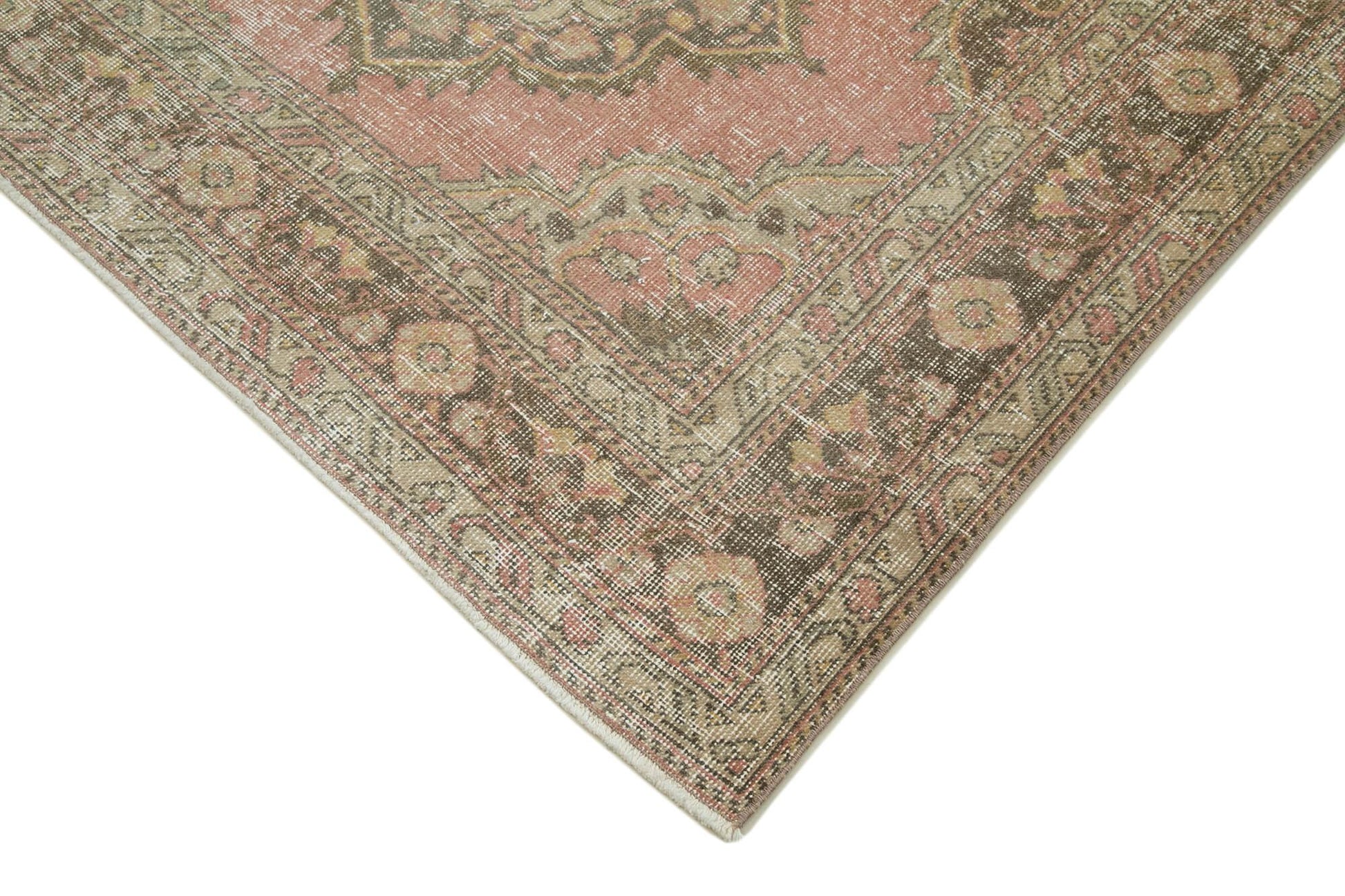 Zile Bej Eskitme Pamuk Yün El Dokuma Halısı 148x397 Agacan