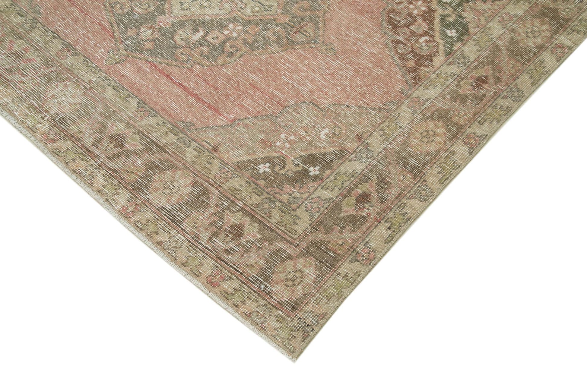 Zile Bej Eskitme Pamuk Yün El Dokuma Halısı 148x374 Agacan