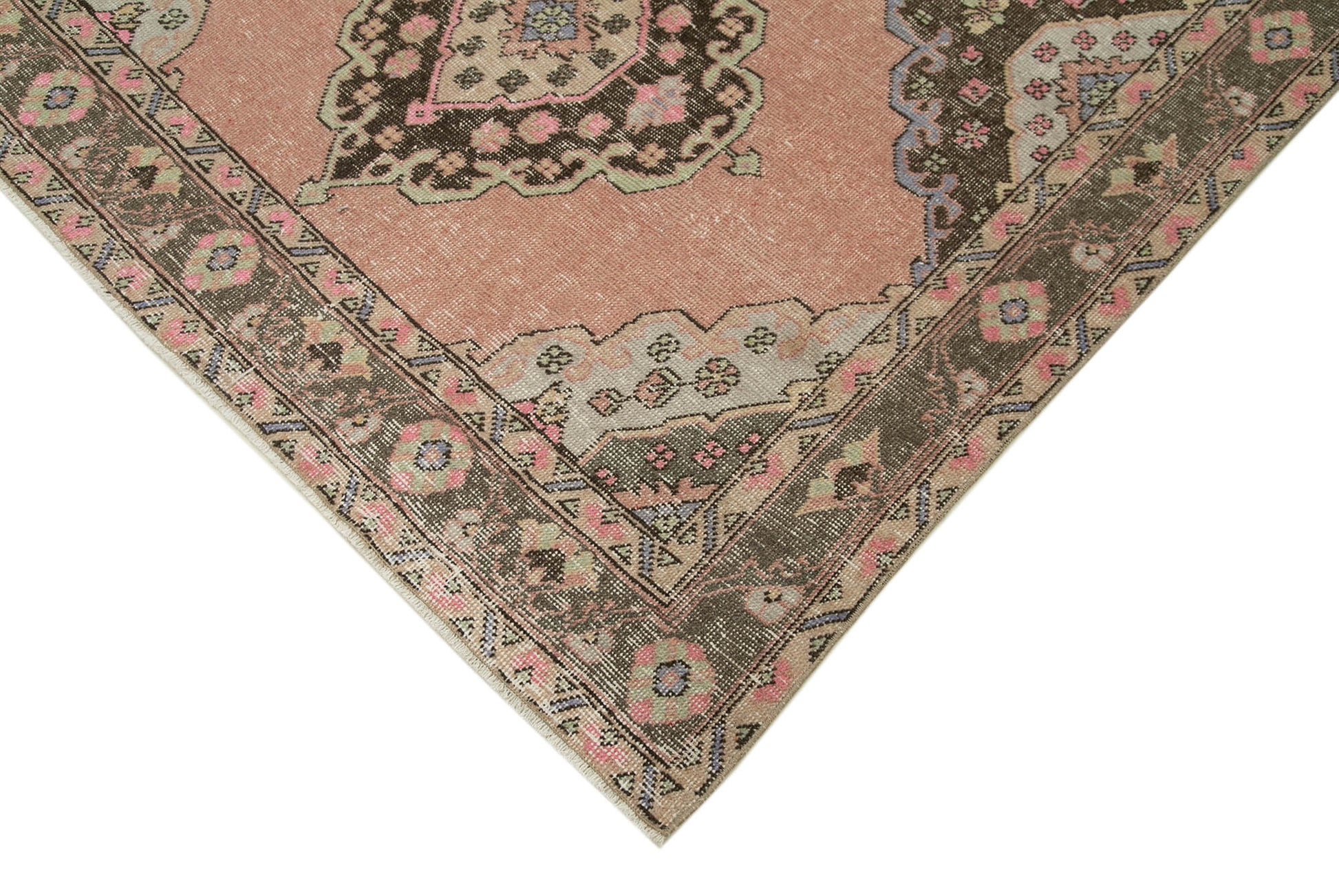 Zile Bej Eskitme Pamuk Yün El Dokuma Halısı 145x391 Agacan