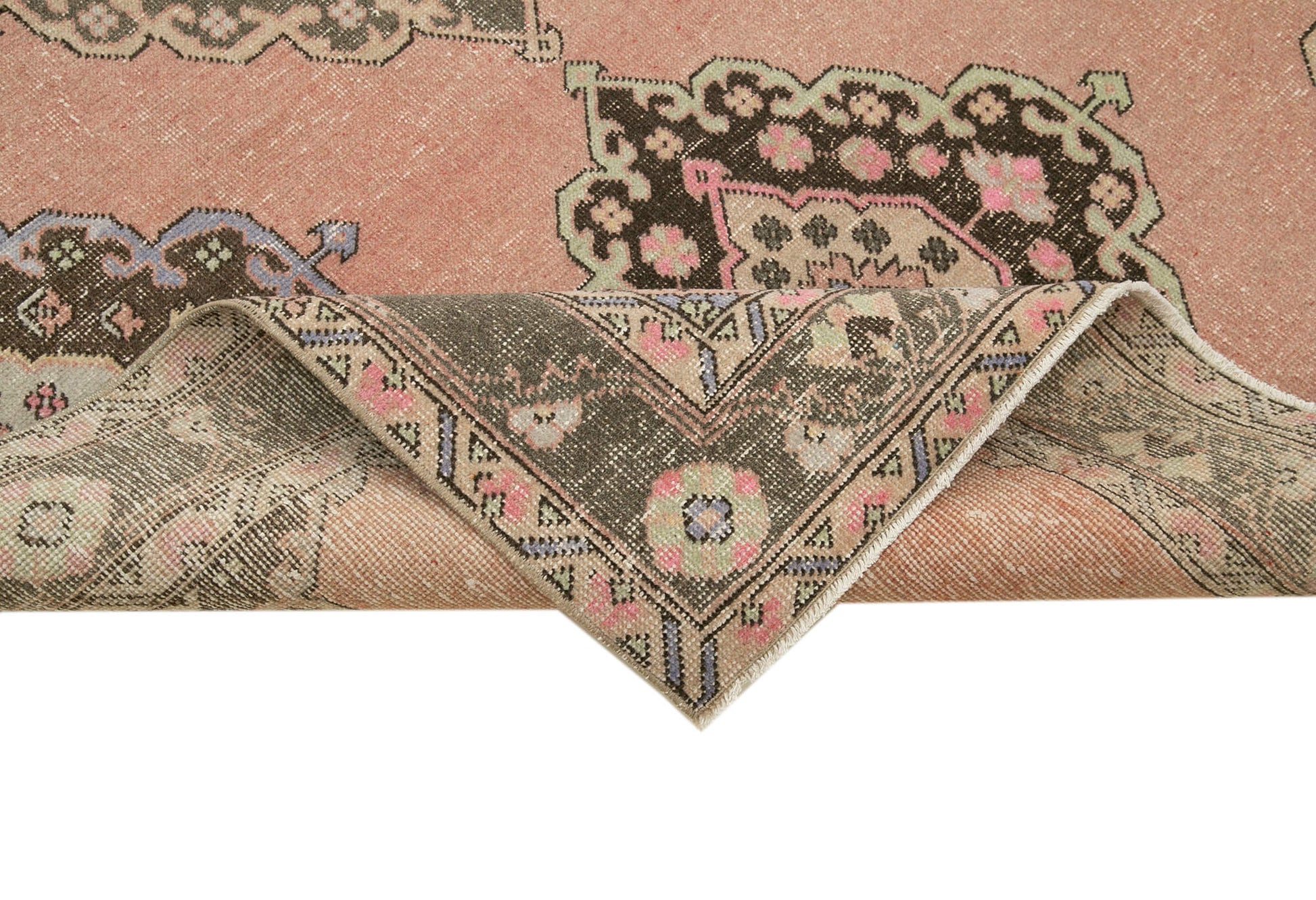 Zile Bej Eskitme Pamuk Yün El Dokuma Halısı 145x391 Agacan