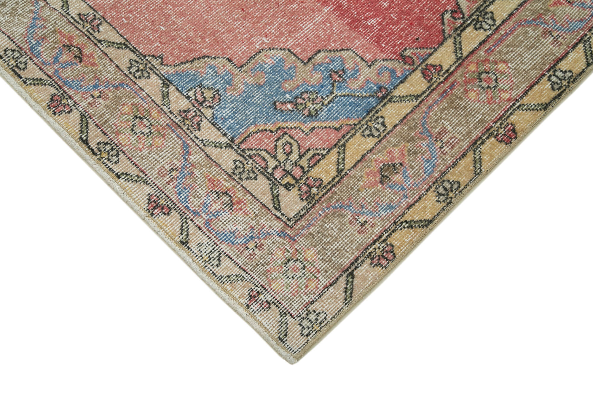 Zile Bej Eskitme Pamuk Yün El Dokuma Halısı 146x391 Agacan