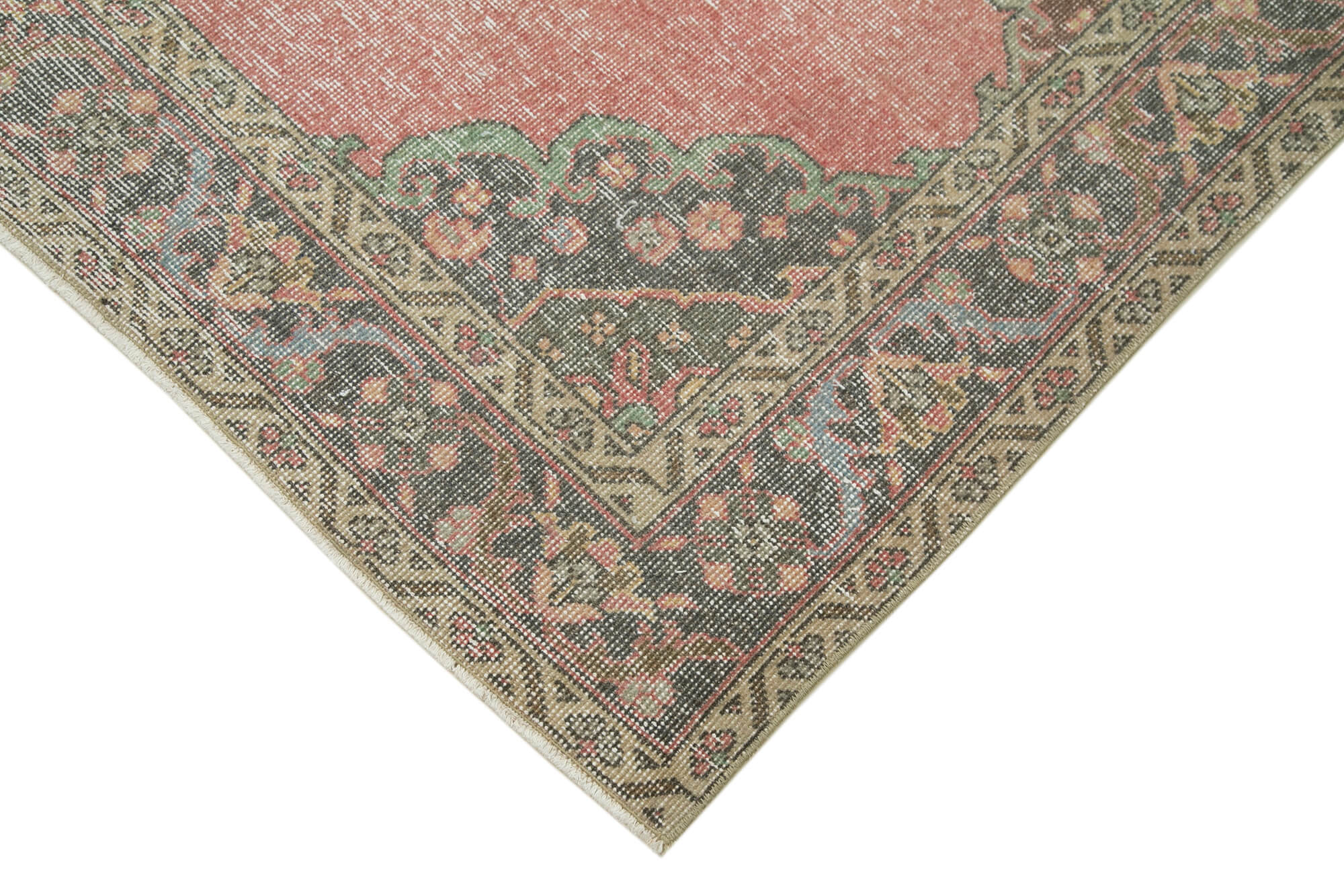 Zile Bej Eskitme Pamuk Yün El Dokuma Halısı 148x402 Agacan