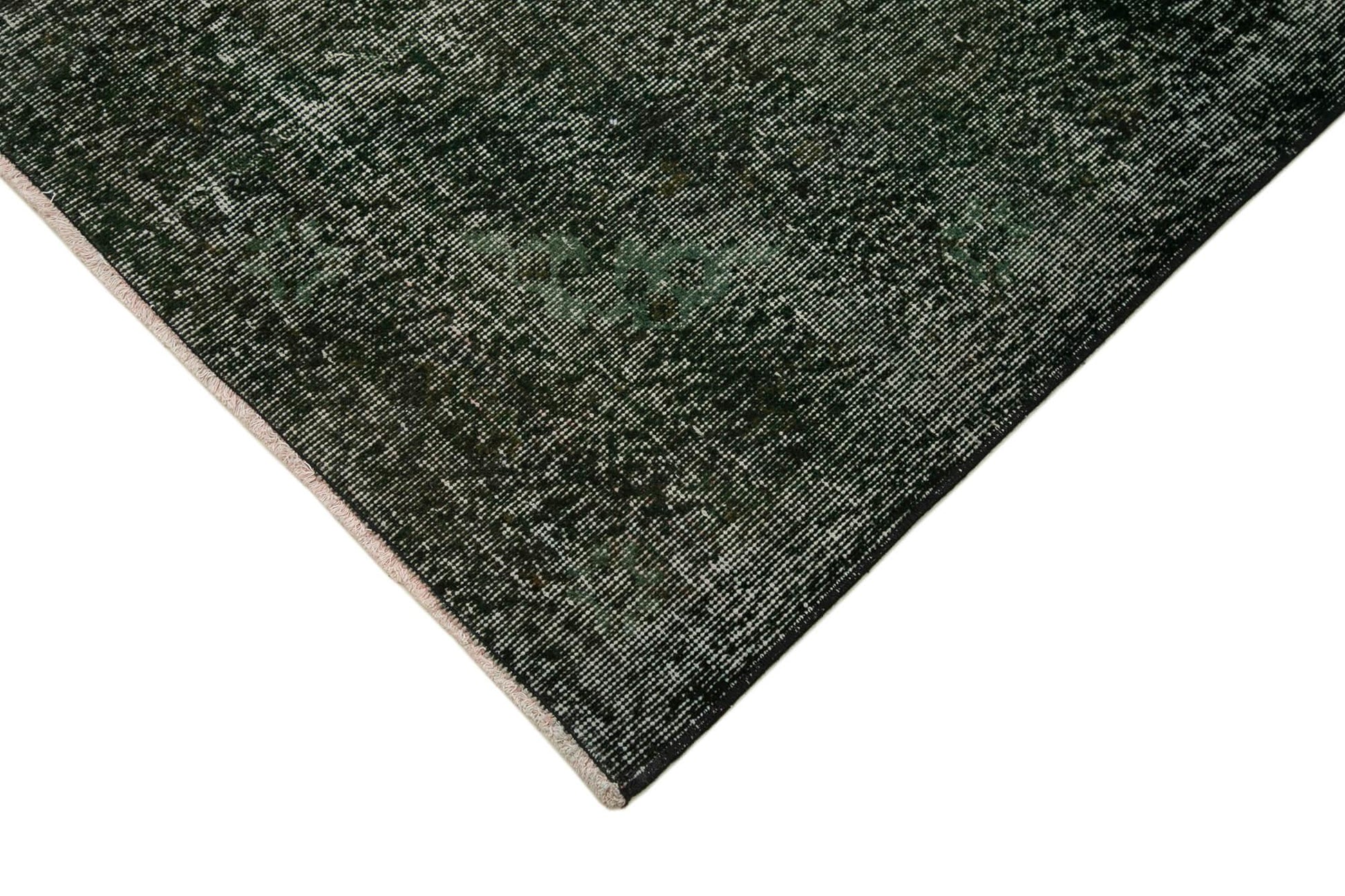 Zile Siyah Eskitme Pamuk Yün El Dokuma Halısı 146x380 Agacan