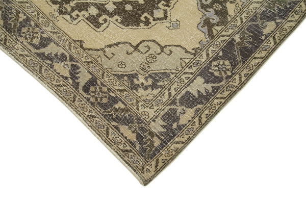 Zile Bej Eskitme Pamuk Yün El Dokuma Halısı 146x405 Agacan