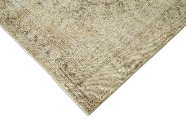 Zile Bej Eskitme Pamuk Yün El Dokuma Halısı 148x383 Agacan