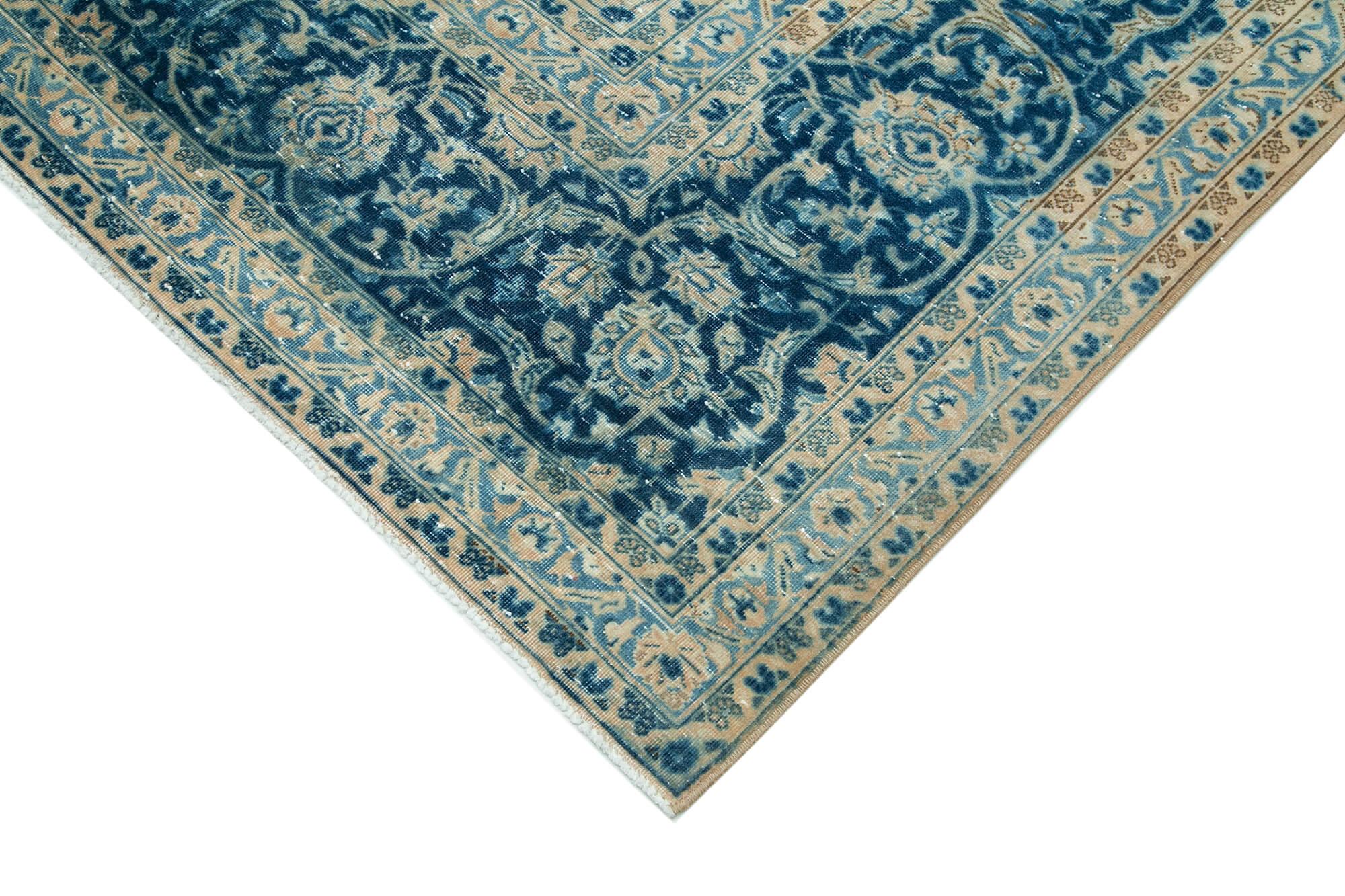 Persian Bej Klasik Pamuk Yün El Dokuma Halısı 302x413 Agacan