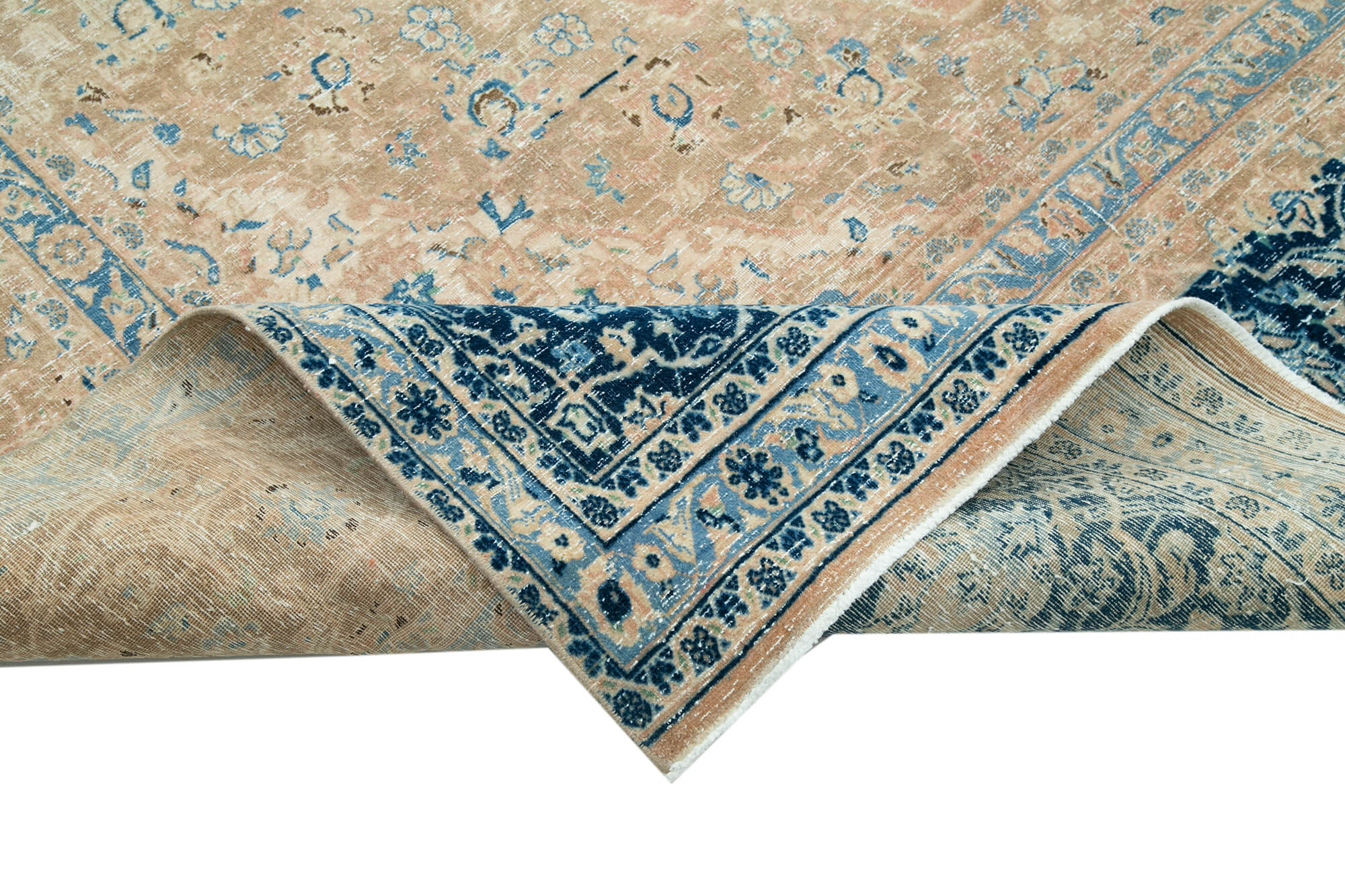 Persian Bej Klasik Pamuk Yün El Dokuma Halısı 290x471 Agacan