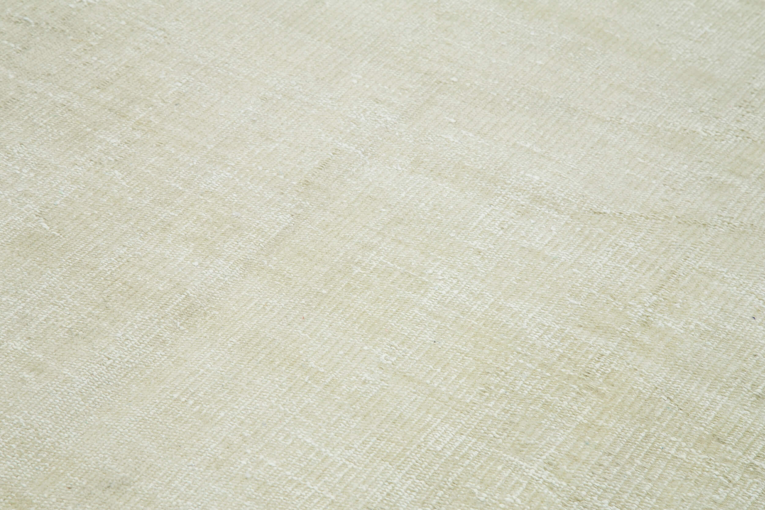 Vintage Bej Eskitme Pamuk Yün El Dokuma Halısı 210x310 Agacan