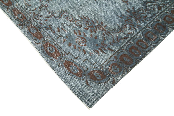 Oyma Vintage Gri Eskitme Pamuk Yün El Dokuma Halısı 175x265 Agacan