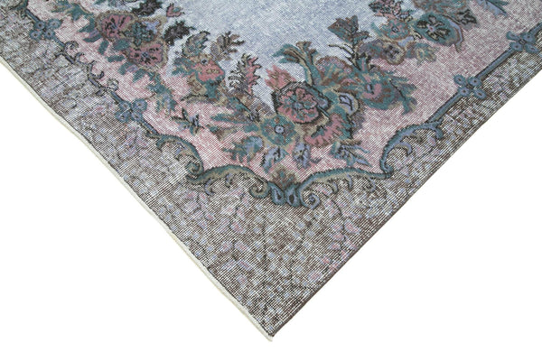 Oyma Vintage Gri Eskitme Pamuk Yün El Dokuma Halısı 165x305 Agacan