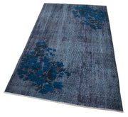 Oyma Vintage Mor Eskitme Pamuk Yün El Dokuma Halısı 112x201 Agacan