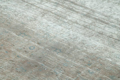 Persian Gri Klasik Pamuk Yün El Dokuma Halısı 295x383 Agacan