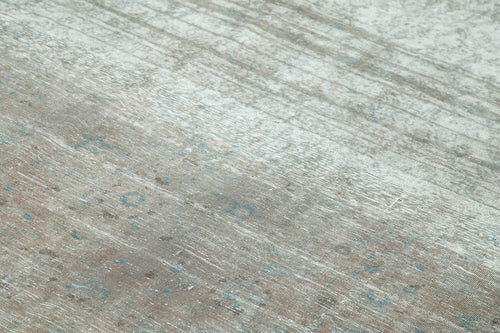 Persian Gri Klasik Pamuk Yün El Dokuma Halısı 295x383 Agacan