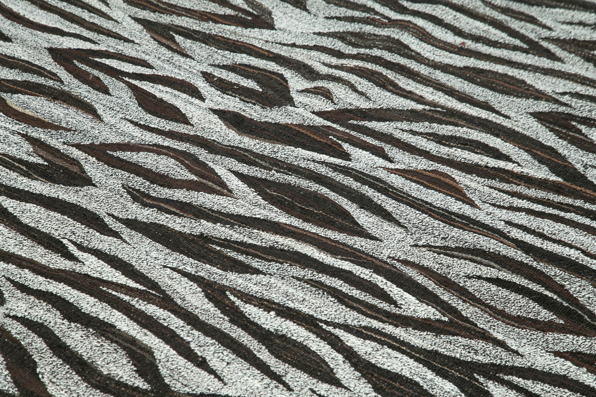 Scrap Turuncu Geometrik Pamuk Yün El Dokuma Halısı 250x307 Agacan