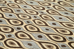 Scrap Fuşya Geometrik Pamuk Yün El Dokuma Halısı 246x324 Agacan