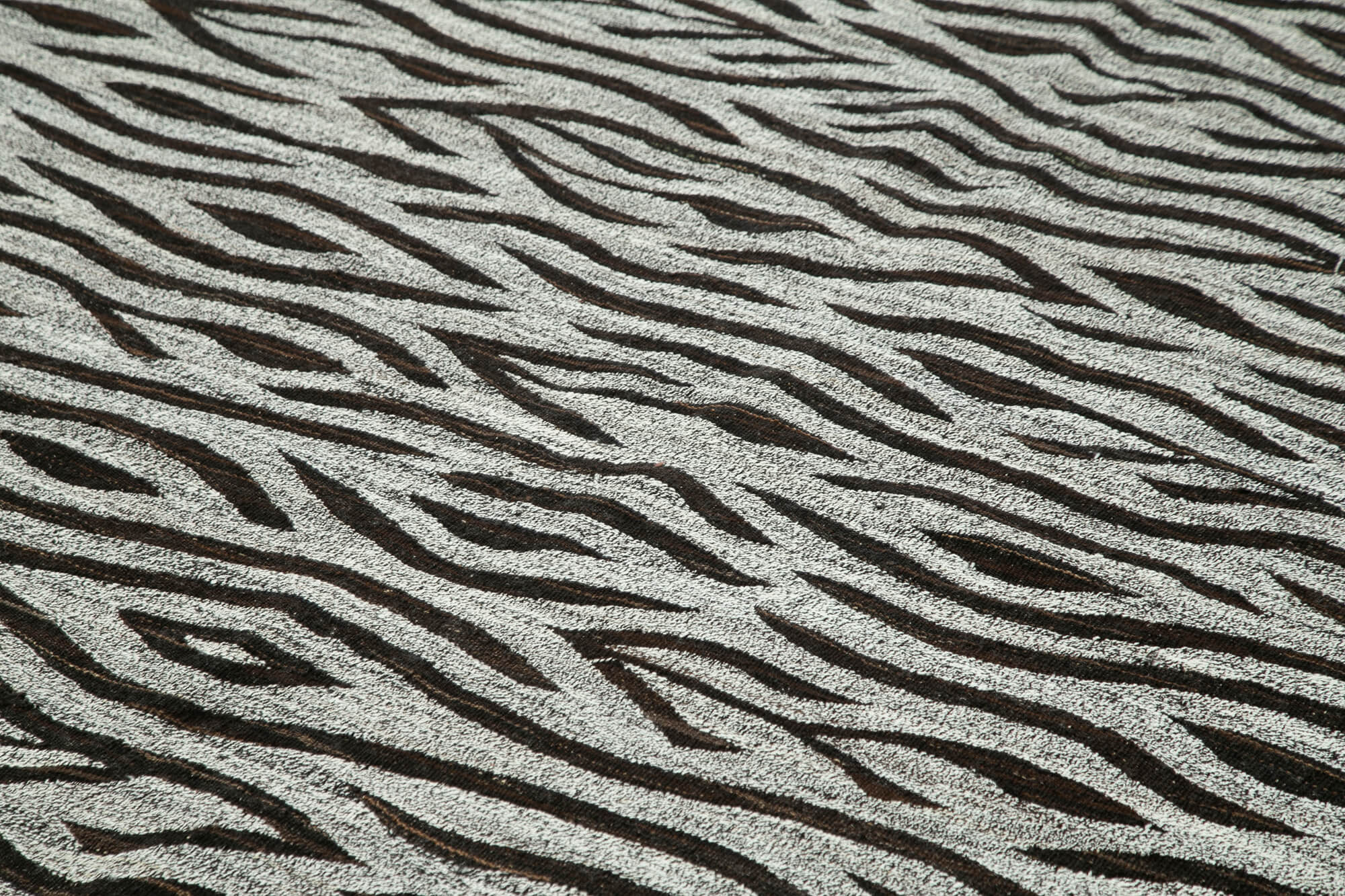 Scrap Mavi Geometrik Pamuk Yün El Dokuma Halısı 250x324 Agacan