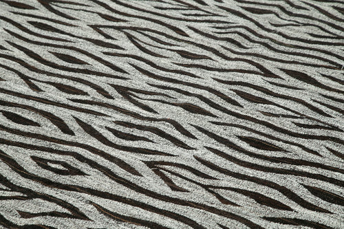 Scrap Mavi Geometrik Pamuk Yün El Dokuma Halısı 250x324 Agacan