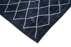 Geometric Carpet Mor Geometrik Pamuk Yün El Dokuma Halısı 289x396 Agacan