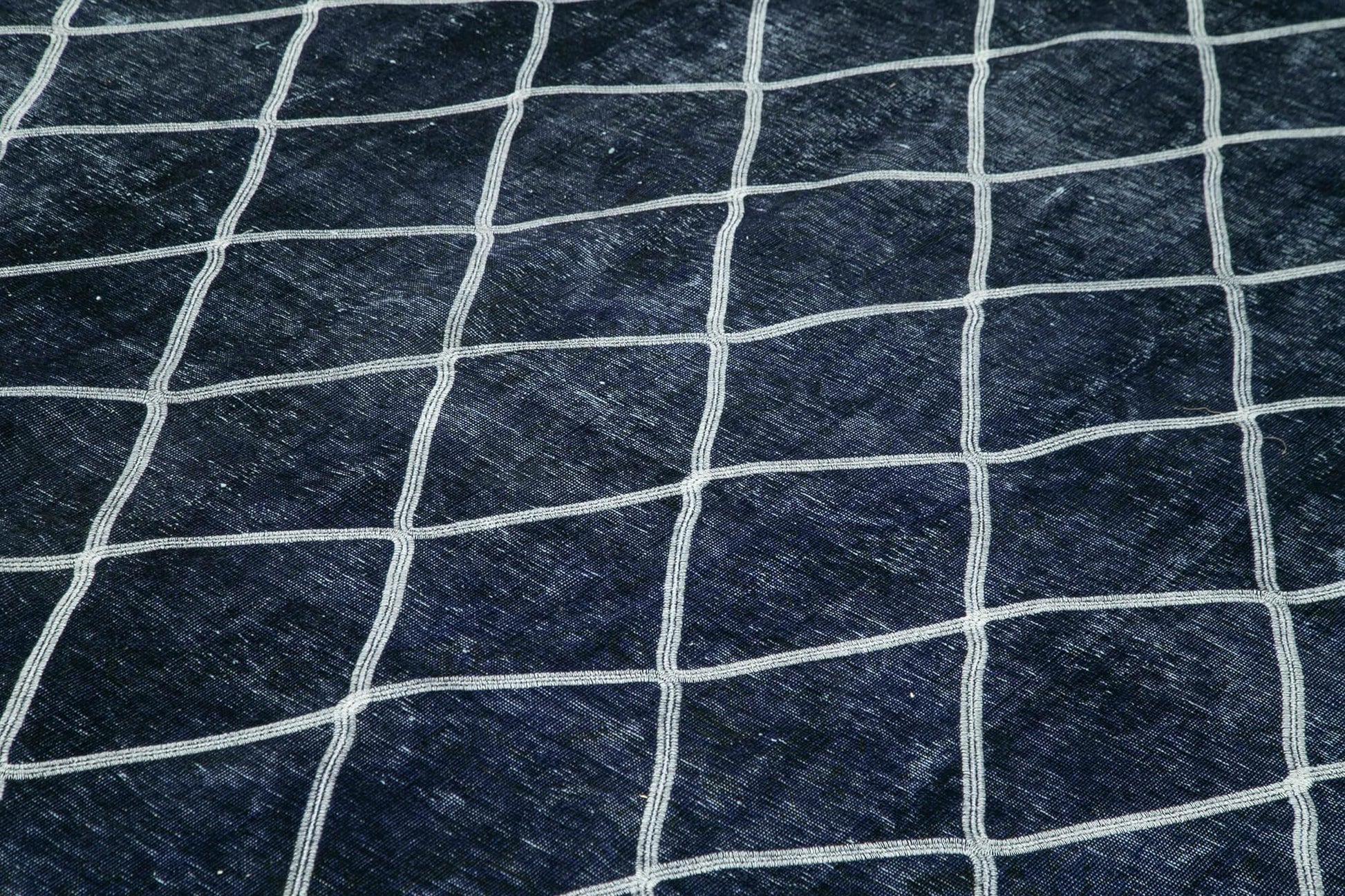Geometric Carpet Mor Geometrik Pamuk Yün El Dokuma Halısı 289x396 Agacan
