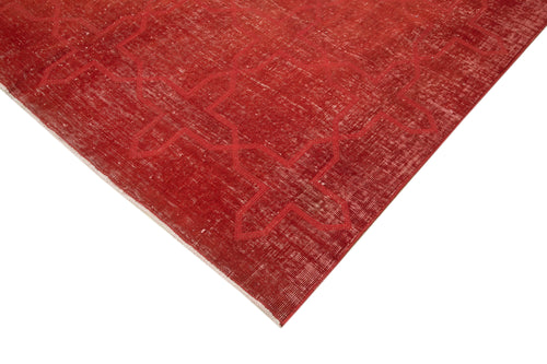 Geometric Carpet Kırmızı Geometrik Pamuk Yün El Dokuma Halısı 200x290 Agacan